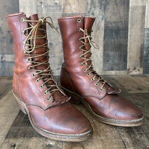 Chippewa Vintage 29402 Packer Kiltie Work Boots Mens 9.5 EE